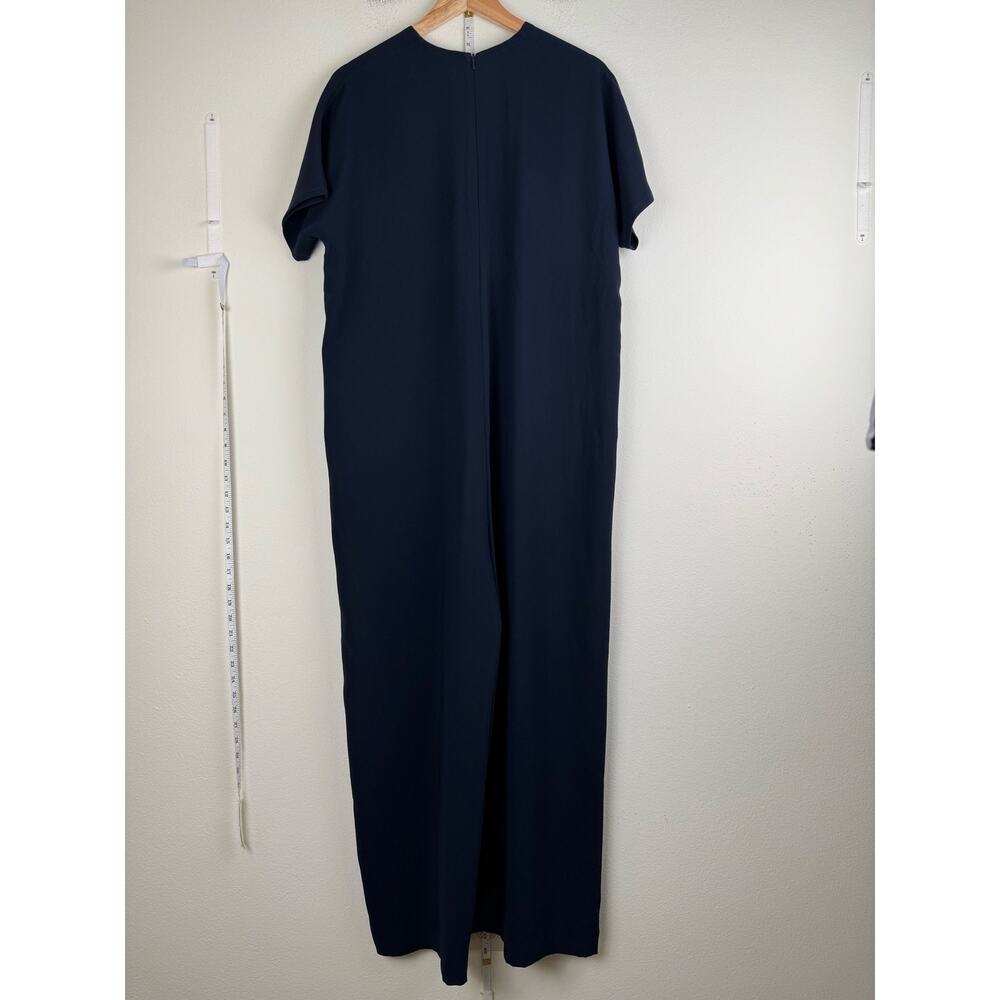 Roucha Navy Wide Leg Crepe Jumpsuit 3 L XL - Picture 8 of 16